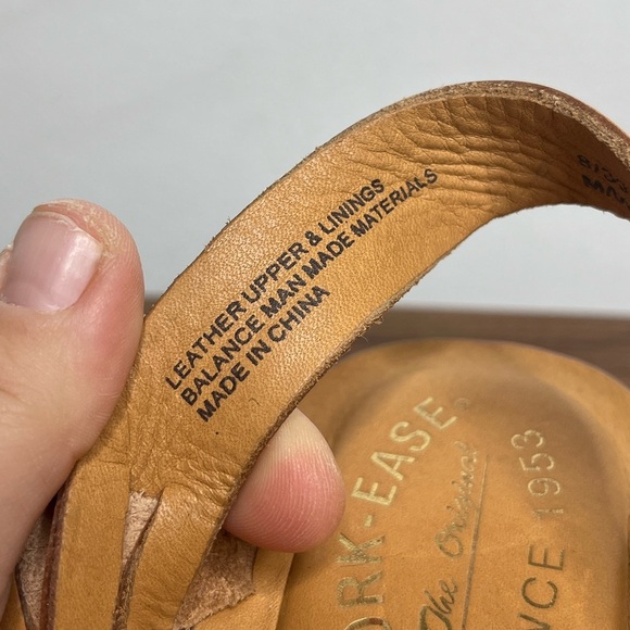 Kork Ease Magdelena Platform Leather Buckle Wedge Sandals Sz 8 Earthy Neutral - Picture 6 of 16